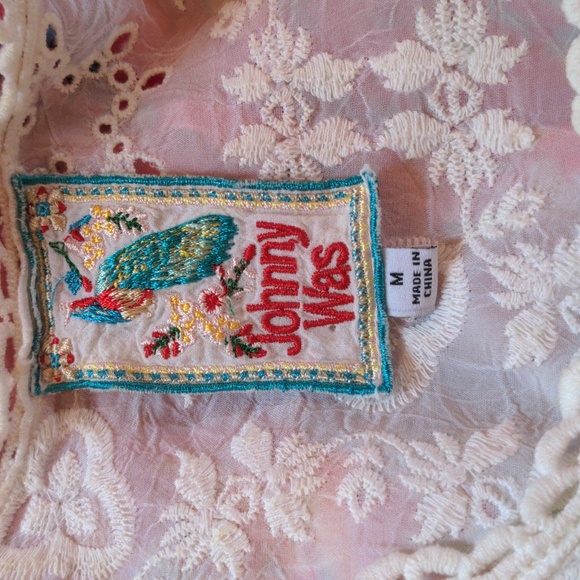 Johnny Was Quynn Tank in Off White Size M - Picture 6 of 7